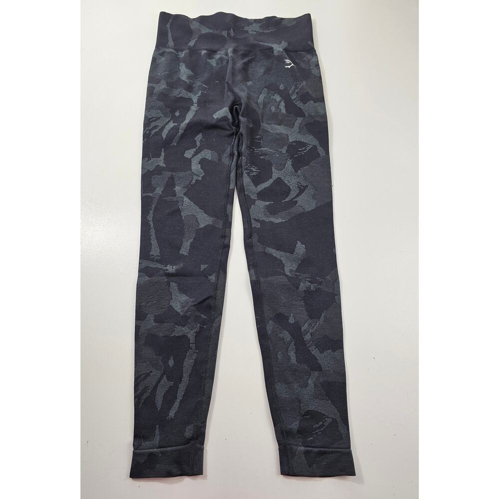 Gymshark army green camo ankle leggings active yoga XS (?) Cute gym camoflauge